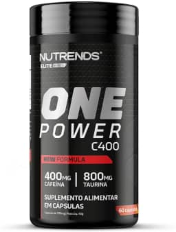 One Power C400 (Cromo + Cafeína + Taurina) 60 cápsulas, Nutrends