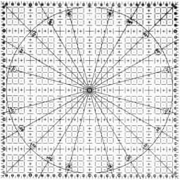 Régua 30x30cm Acrílico Para Artesanato Patchwork Scrapbook