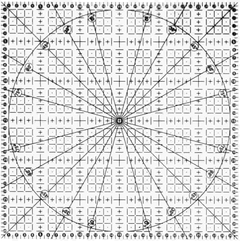 Régua 30x30cm Acrílico Para Artesanato Patchwork Scrapbook