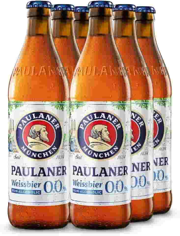 Cerveja Zero Álcool Paulaner Weissbier Garrafa 500ml (6 Unidades)