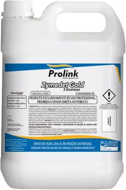 Zymedet Gold 5-E, Detergente Enzimático com 5 Enzimas, Galão 5 Litros, Limpeza de Instrumental Cirúrgico