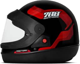 CAPACETE FECHADO PRO TORK SPORT MOTO 788 PRETO - VERMELHO TAM. 60