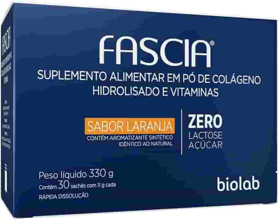 Fascia Colágeno Sabor Laranja Com 30 Saches