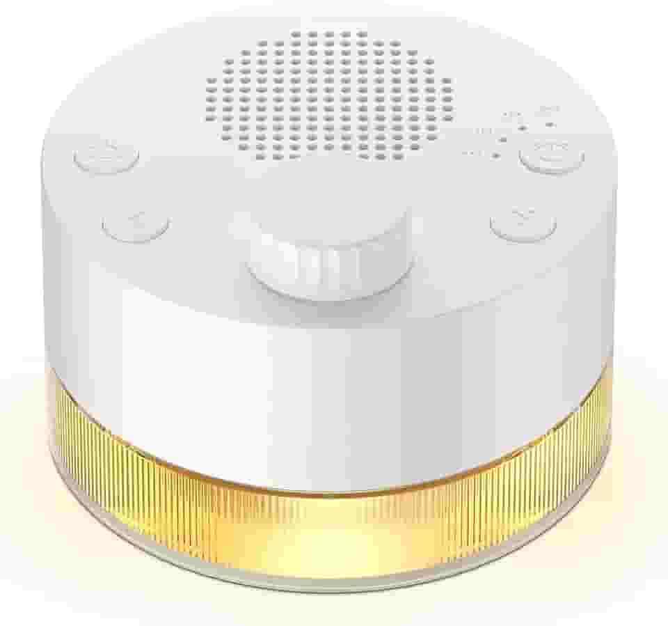 Máquina de Som Branco com 24 Sons Relaxantes, Timer de 1-8 Horas, Luz Noturna LED, Ideal para Sono de Bebês e Adultos, Sons da Natureza e Ruído Branco
