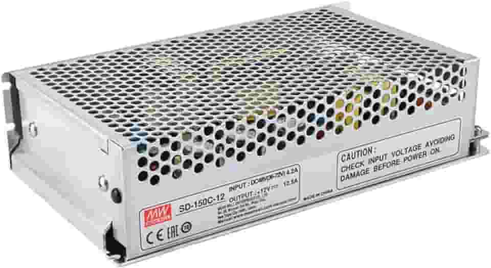 Mean Well MW 150W Fonte De AlimentaçãO Dc-Dc De SaíDa úNica Para Banco De Testes, Computador E RáDio Amador 12V 12.5A, (SD-150C-12 12V/12.5A/150W/Power Supply)