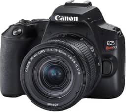Câmera Canon SL3 DSLR com 24.1MP, 3', Gravação em Full HD - EF-S 18-55MM, Compacto