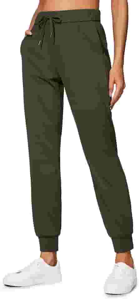 Calças de alongamento para corrida femininas de treino com cordão com punho e tornozelo atlético para viagem