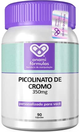 Picolinato De Cromo 350mcg High Dose - 90 Cápsulas