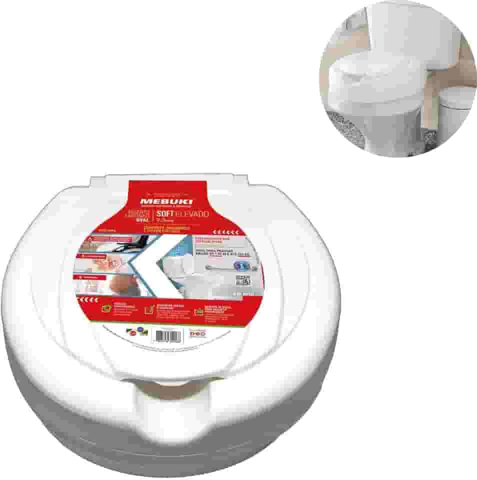 Mebuki Assento Elevado Soft Branco 7.5Cm