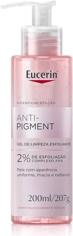 EUCERIN Gel de Limpeza Facial e Corporal 200ml, Anti-Pigment, Esfoliação Suave, Esfoliante, Pele Uniforme