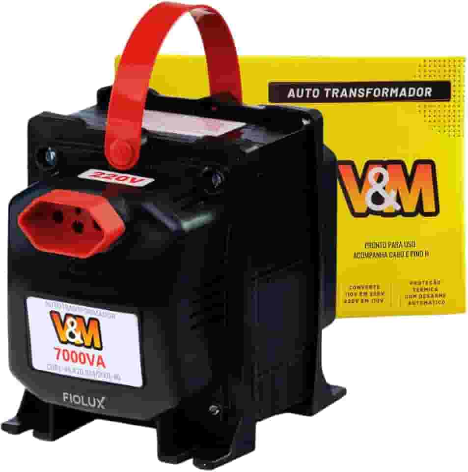 Transformador 110v para 220v 7000VA Bivolt V&M Transformador 220 para 110