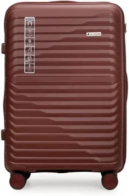 Mala de Viagem 23kg Média em Polipropileno Anti Impacto Zíper Anti Furto Rodas 360º - Portland - Allabard