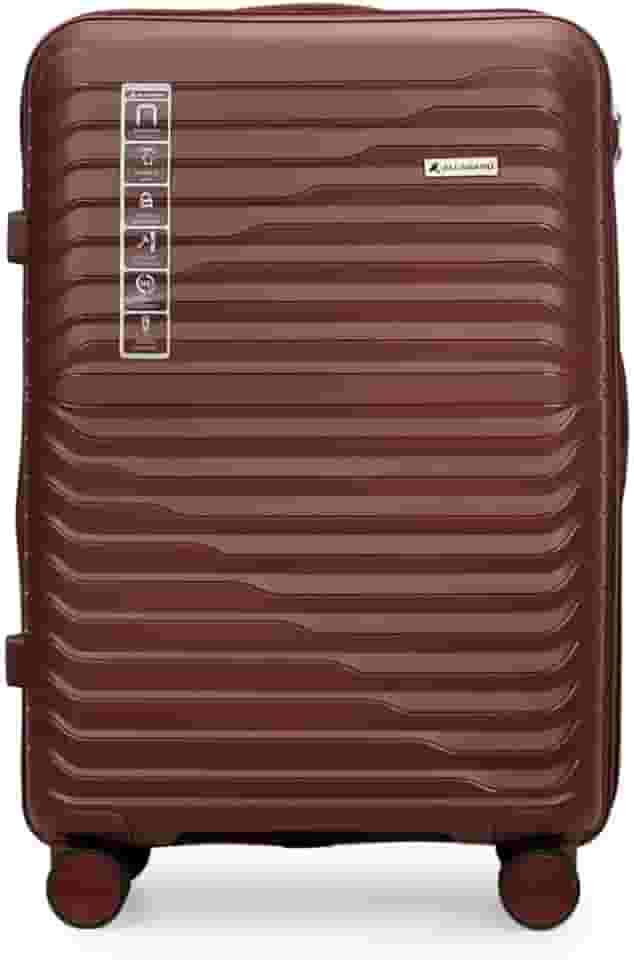 Mala de Viagem 23kg Média em Polipropileno Anti Impacto Zíper Anti Furto Rodas 360º - Portland - Allabard