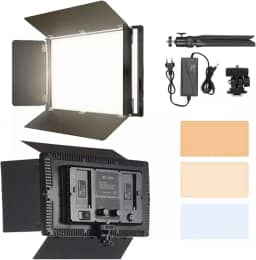 3200K-5500K LED Iluminação Para Filmagem Photo Studio Light,Painel De Luz Led U800 Cor Branca