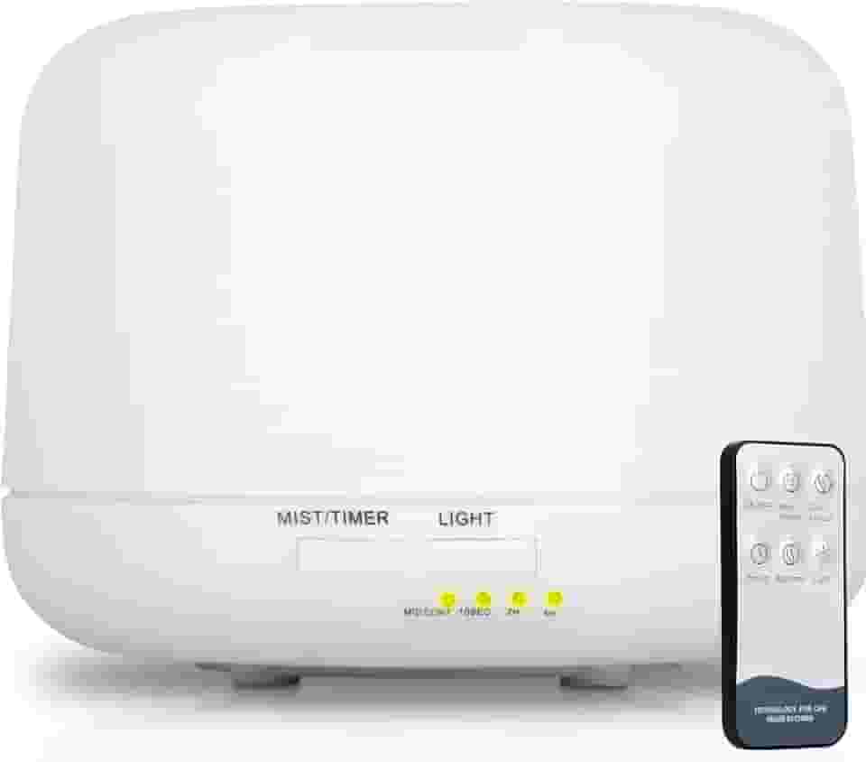 Umidificador de ar Difusor De Ambientes Aromatizador Ultrassonico 500ml com Controle Remoto