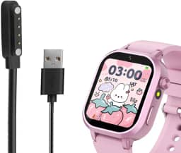 Relógio inteligente infantil com cabo magnético de carregamento à prova d'água