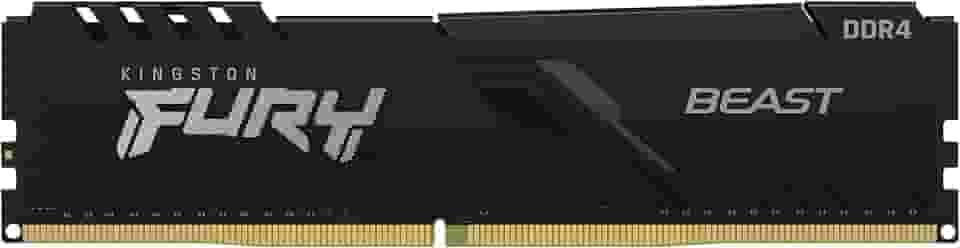 KF426C16BB/8 - Memória de 8GB DIMM DDR4 2666Mhz FURY Beast 1,2V 1Rx8 288 pinos para desktop/gamers, Preto