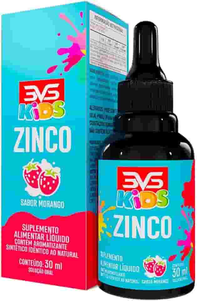 3VS Nutrition Zinco Kids Com Fórmula Concentrada Em Gotas - Sabor Morango - 30ml