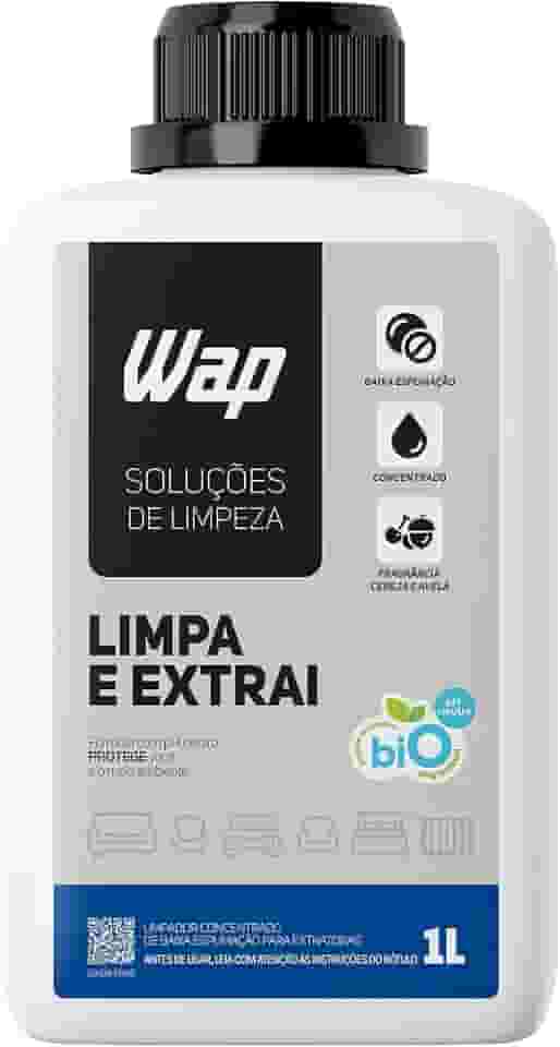 WAP Detergente Limpador para Extratoras Concentrado WAP LIMPA E EXTRAI 1 LITRO com Fragrância e sem Espuma