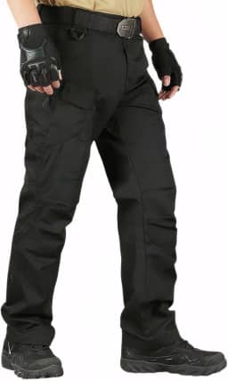 Calça masculina tática, resistente à água, Ripstop, calça cargo leve, para trabalho