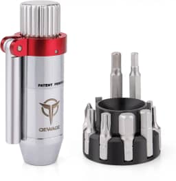 Chave de Torque de Bicicleta com Alça T – Ajustável 3-10 Nm Inclui 2, 3, 4, 5, 6 e 8 mm Chaves Allen T25 T30 Torx – Chave de Torque Hexagonal de 1/4 de polegada para Reparo de Casa e Bicicletas