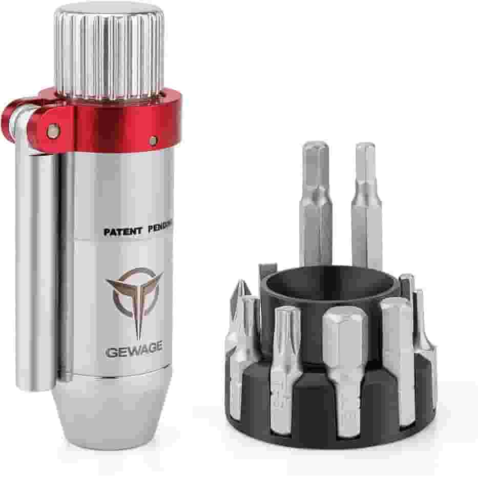 Chave de Torque de Bicicleta com Alça T – Ajustável 3-10 Nm Inclui 2, 3, 4, 5, 6 e 8 mm Chaves Allen T25 T30 Torx – Chave de Torque Hexagonal de 1/4 de polegada para Reparo de Casa e Bicicletas