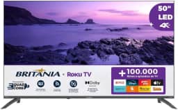 TV Smart TV 50' Britânia Roku TV LED Dolby Audio BTV50VA4REGB