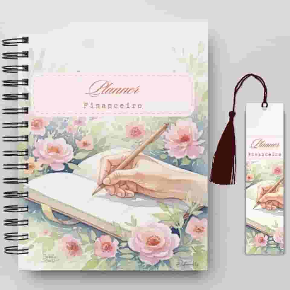 Planner Financeiro – Controle de Gastos, Orçamento Mensal e Planejamento Financeiro Pessoal | Capa Dura e Layout Organizado
