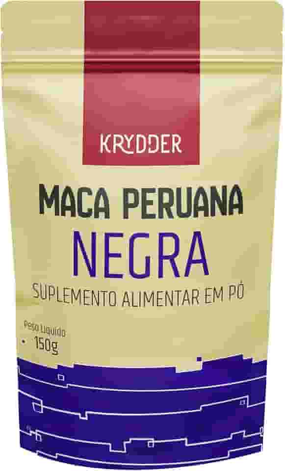 Maca Peruana Negra Em Pó Premium - 150G Pura Energia Natural - Gelatinizada - Para Homens e Mulheres - Maca Peruana Importada - Pura Sem Aditivos - Krydder Superalimentos