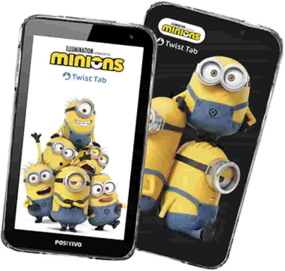 Tablet Positivo Twist Tab Minions 1GB RAM 32GB, Tela de 7", Câmera Frontal 2MP, Wi-fi, Android Oreo Edição Go – Preto (T770KM)