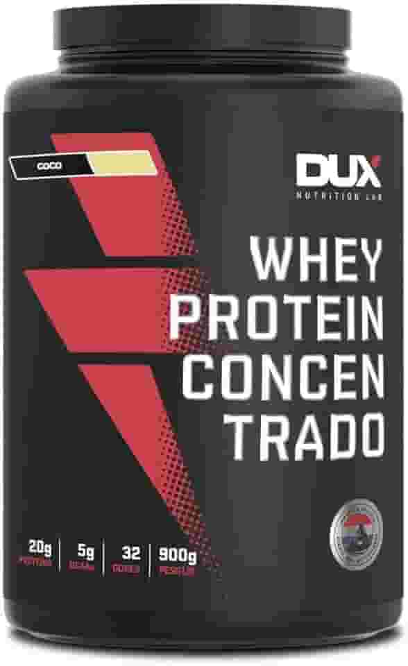 Whey Protein Concentrado Coco Pote 900g – Contribui para o Ganho Muscular Hipertrofia – Dux Human Health