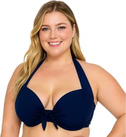 Top Biquíni Plus Size Sustentação Bojo Moda Praia Decote