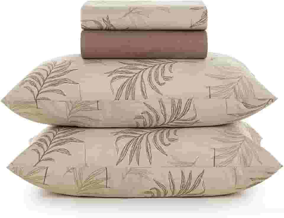 Jogo de Lençol Solteiro Percal 160 Fios 100% Algodão Karsten Estampado 3 Pçs (Silas)