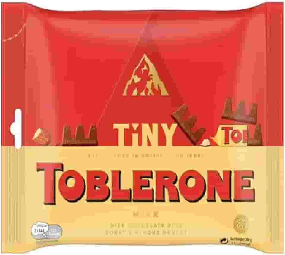 MINI TOBLERONE CHOCOLATE AO LEITE NOUGAT MEL AMÊNDOAS 200G