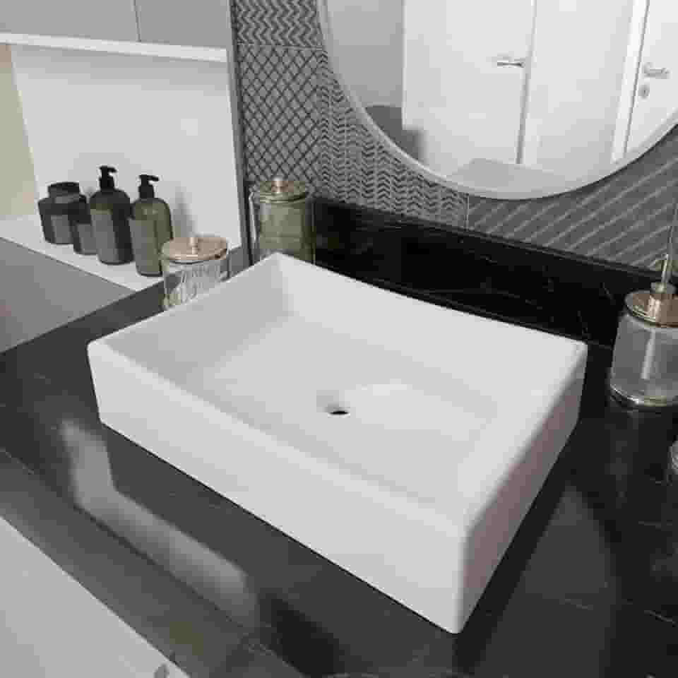 Cuba Pia para Banheiro Retangular Dalla Branco