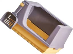 Acouto Caixa de Areia para Gatos Semi-fechada Com Cerca Alta - Evita Respingos e Odores, Espaçosa e Fácil de Limpar, Material PP (S)