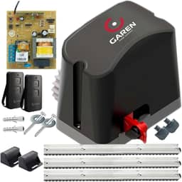 Kit Motor Portão Deslizante De Correr Completo 2 Controles 3,5M Cremalheira (220, Volts)