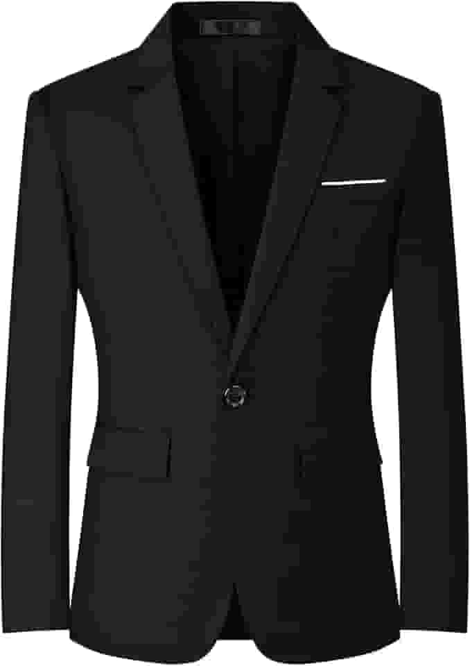 Blazers masculino slim fit business casual masculino casaco esportivo um botão blazer de viagem jaqueta leve