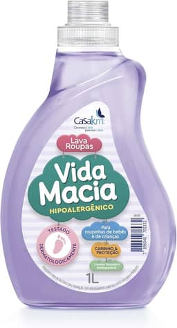 Casa Km Lava Roupas Líquido Vida Macia 1L