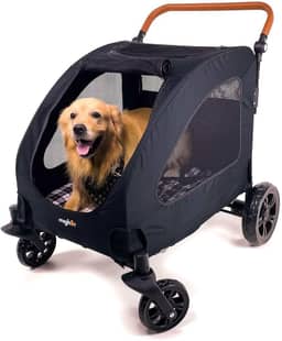 Carrinho de passeio para Pet, animal de estimação, cachorro, cão, gato de grande porte até 55 Kg