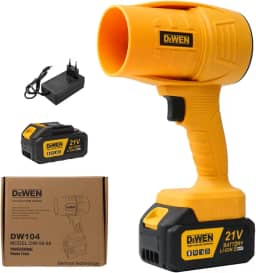 Soprador de Folhas sem Fio – 5700 RPM, Bateria 4000mAh, Alta Pressão, Velocidade Variável, Portátil para Jardim, Carro e Limpeza Doméstica