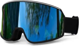 SPOSUNE Óculos de esqui sobre óculos com lente dupla | Óculos de neve antiembaçamento anti-UV para homens e mulheres jovens esqui snowmobile