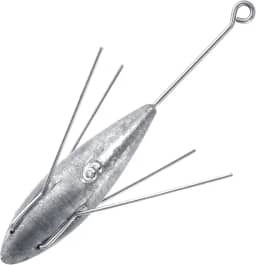Dr.Fish Pacote Com 2 Iscas Sputnik Chumbada Aranha De Chumbo Para Pesca Surfe Peso Pirâmide Água Salgada Fundição Praia Marítima 3Oz