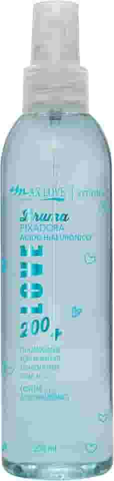Bruma Fixadora MAXLOVE - Fixador de Maquiagem com Ácido Hialurônico, 200ml - Hidrata e Tira o Aspecto de Pó, Pele Viçosa
