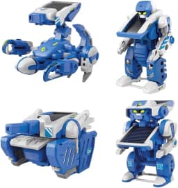 Kit Robô Energia Solar 3 em 1 Infantil Divertido Educativo Brinquedo de Montar Criativo
