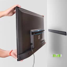 Suporte de TV Drywall sem pinos para TVs de 12 a 55 polegadas, sem pinos, suporte de parede VESA máx. 400 x 400 mm até 45 kg, universal, serve na maioria das TVs e monitores de tela plana/curva de plasma LCD LED