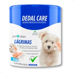 Dedeiras Umedecidas Dedal Care Lágrimas Ácidas Descartáveis Pet Clean - 30 Unidades