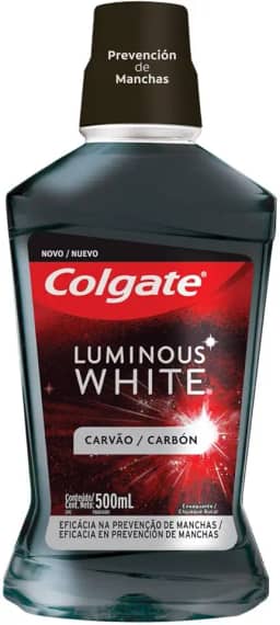Enxaguante Bucal Colgate Luminous White Carvão 500ml