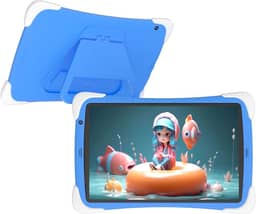 Tablet infantil infantil de 10 polegadas Android 12 para crianças, tablet de 32 GB para meninos e meninas, 2 GB de RAM, WiFi, câmera dupla, tela de proteção ocular IPS de 10,1 polegadas, aplicativo de