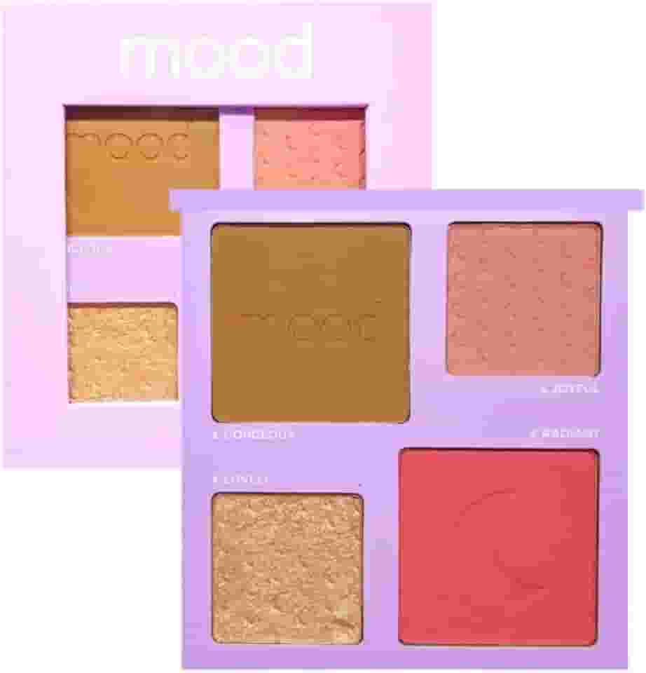 PALETA BLUSH CONTORNO E ILUMINADOR BEYOND WORDS MOOD HBF5861 RUBYROSE